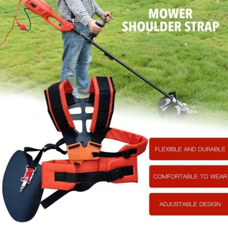 Double Shoulder W Shape Harness Strap Comfort Labor Saving Strimmer Padded Belt