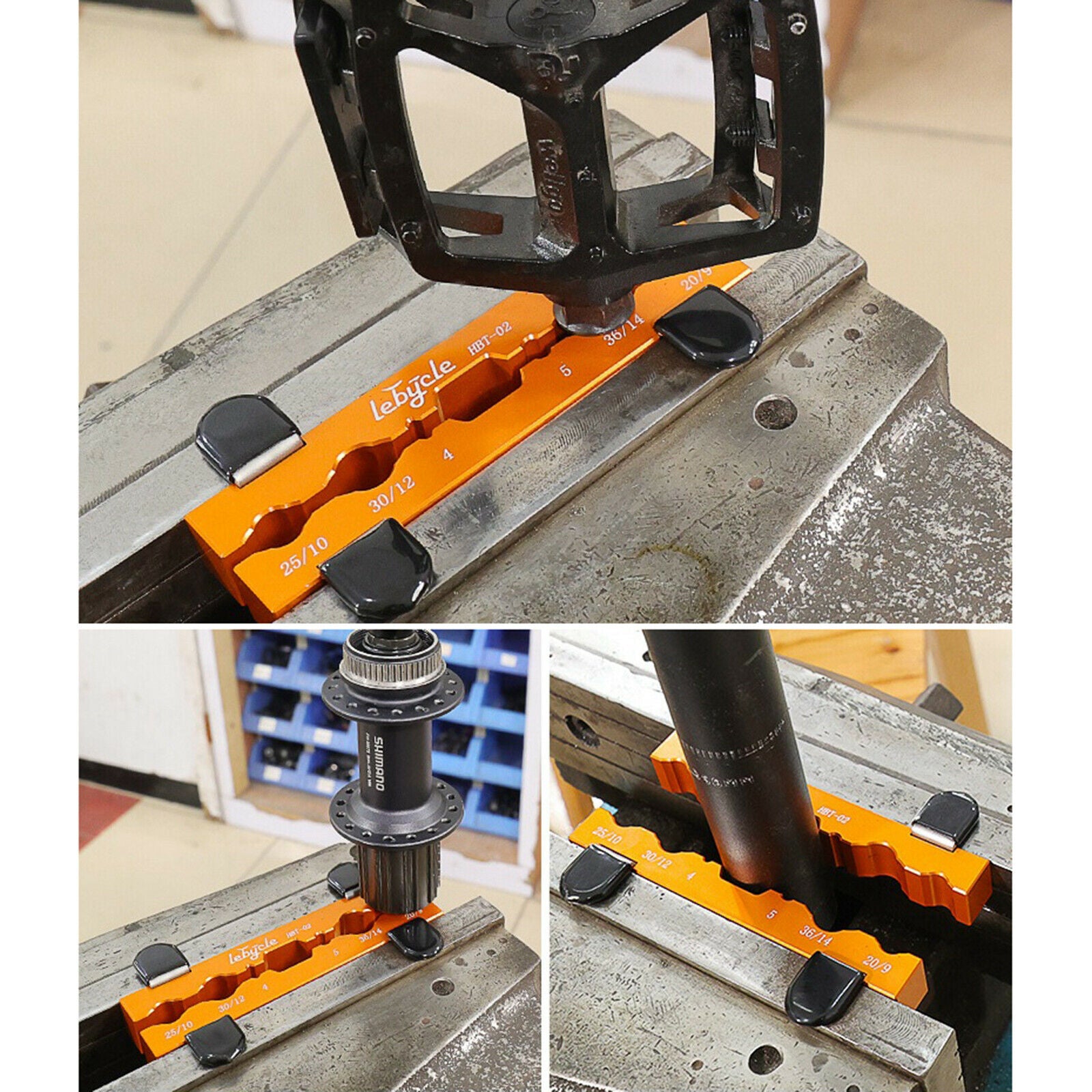 13cm Magnetic Axle Vise Insert Universal Multi-Groove Spindle Vise Jaw Tool
