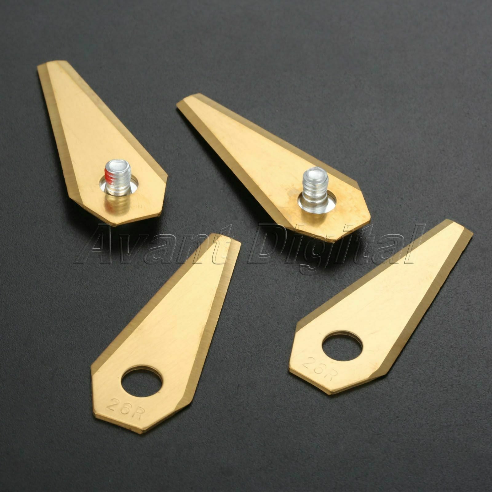 30Pcs Lawnmower Titanium Coated Blade Spare Parts For Bosch Indego Robotic Mower