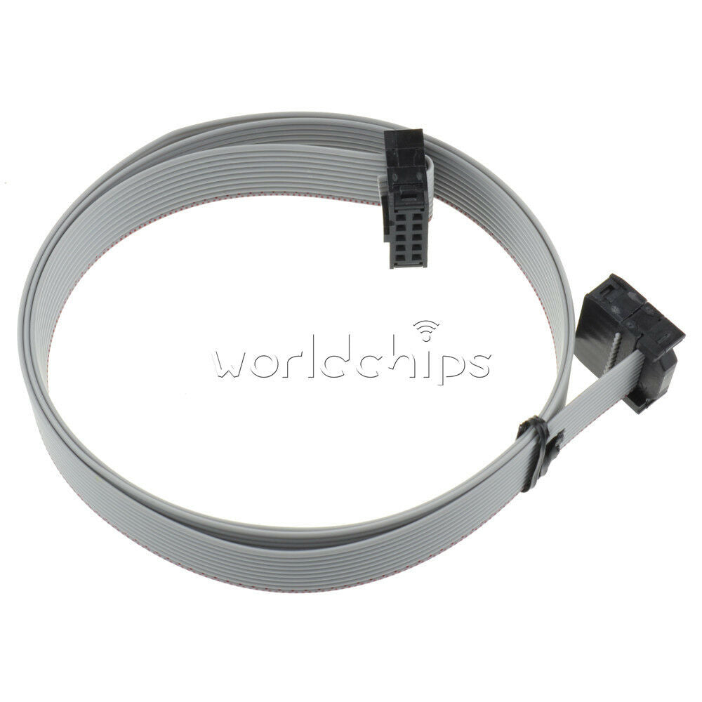 10Pcs 70CM 10 Pin USBISP USBASP JTAG AVR Download Wire Ribbon Cable 2.54mm new