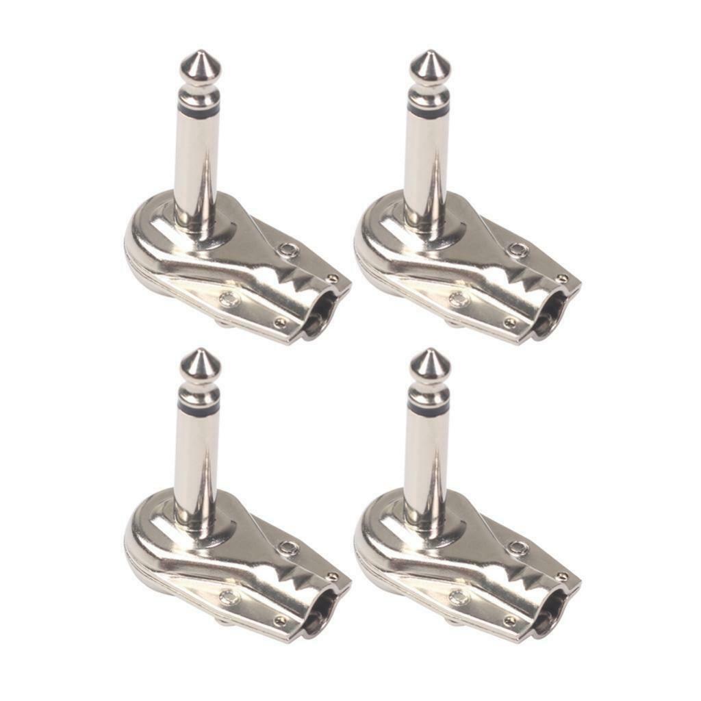 Diameter Guitar Effect Cable Plug Iron Right Angle Welding Plugs Guitar