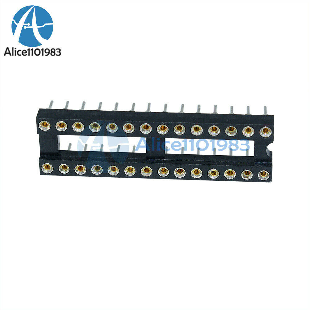 2PCS 28 Pin DIP SIP Round IC Sockets Adaptor Solder Type Narrow