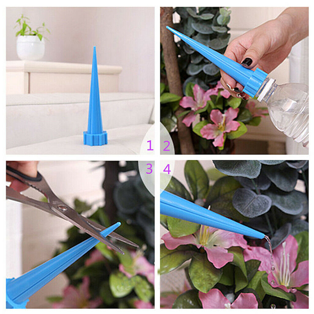 4Pcs Self Watering Spikes Plant Watering Stakes Plant Watering Devices for