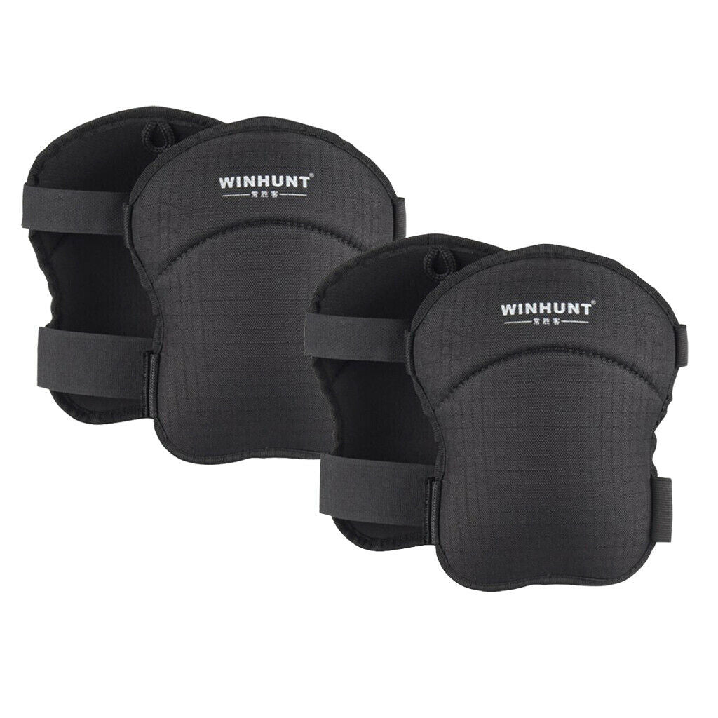 2 Pair Oxford Cloth Construction Knee Pads, Knee Protector, Elastic, Comfort