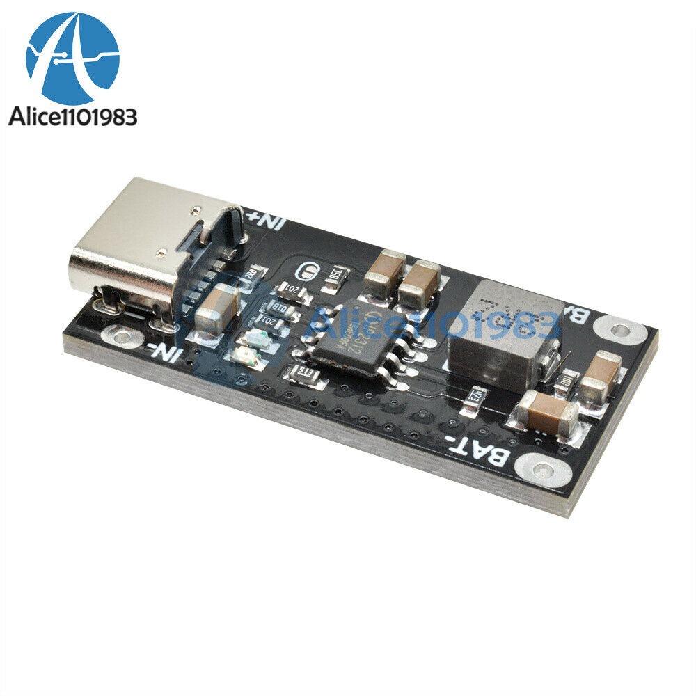 5V to 4.2V 3A  Polymer Ternary Lithium Battery Charging Board USB Type C Input