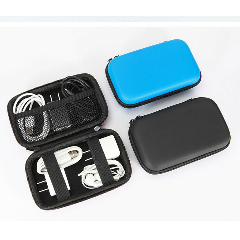 Electronic Products Organizer Case Box for Cable/Wire,Earphone,Adapter Black
