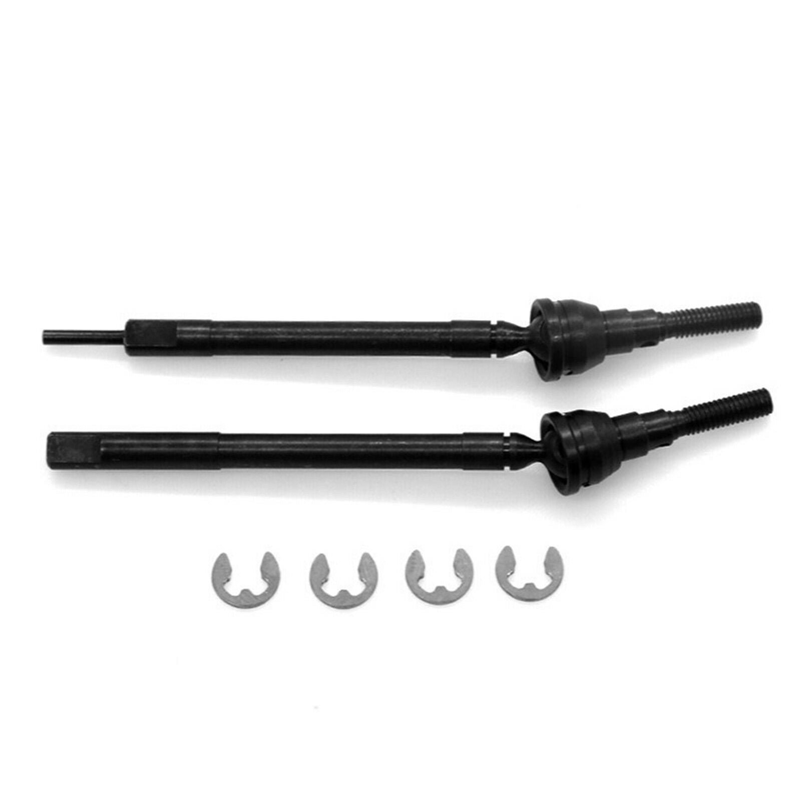 2x RC Car Metal Front Axle CVD Joint Drive Shafts for Tamiya CC02 Vehicles