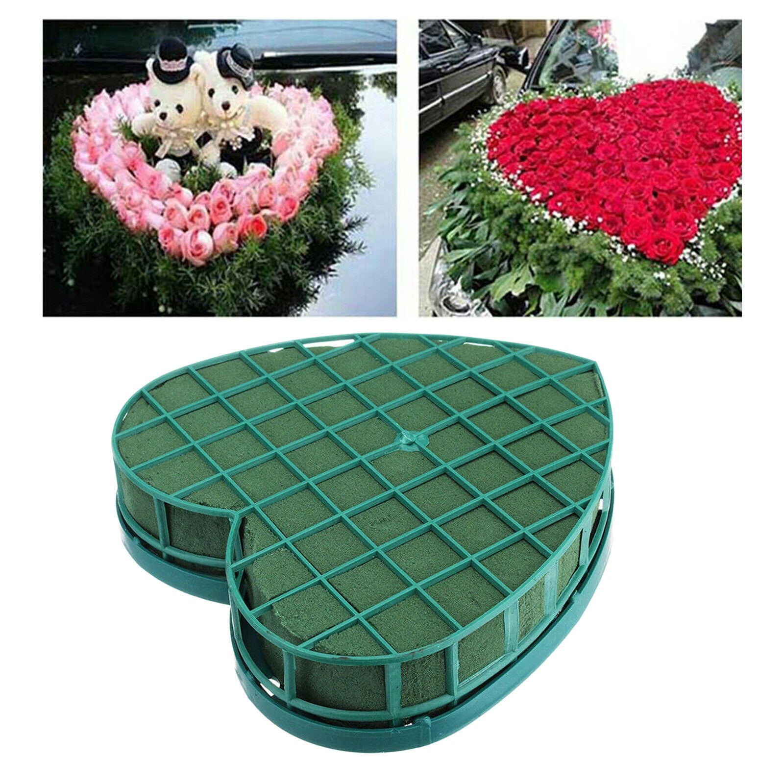 Flower Foam Blocks Centerpiece Heart Shaped Flower Holder for Fresh Flowers