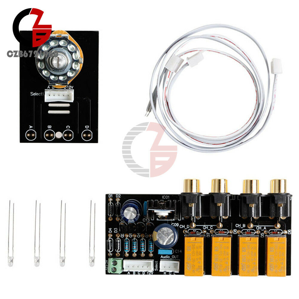 Audio Input Signal Selector Relay Board/Signal Switching Amplifier Board + RCA