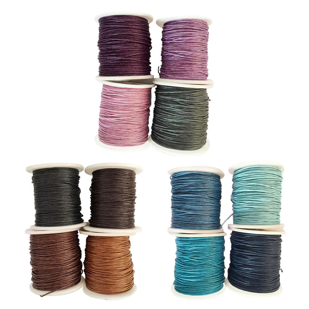 Mixing 4 Rolls Mixed Jewelry Making Crafting Sewing String Handicrafts Twine 80m