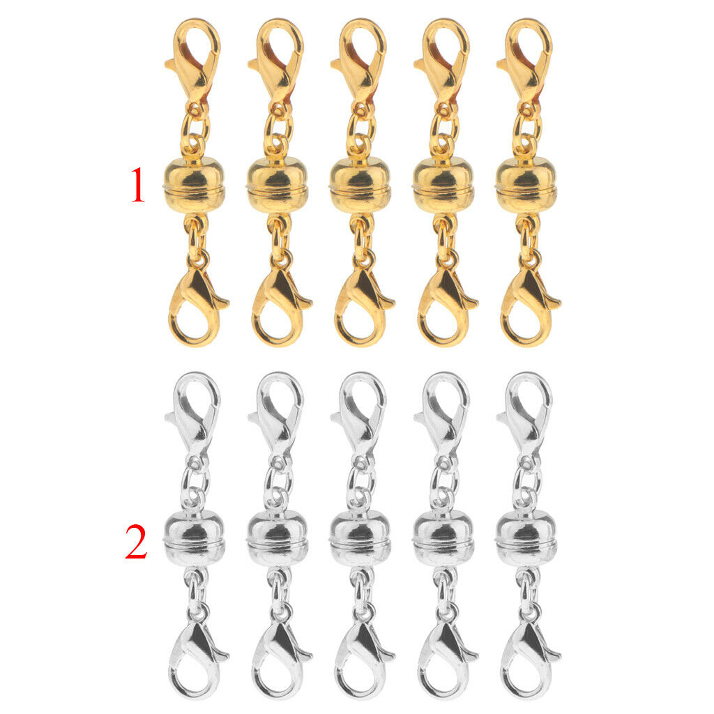 5pcs 7mm Magnetic Lobster Clasps for Bracelet Jewelry Necklace