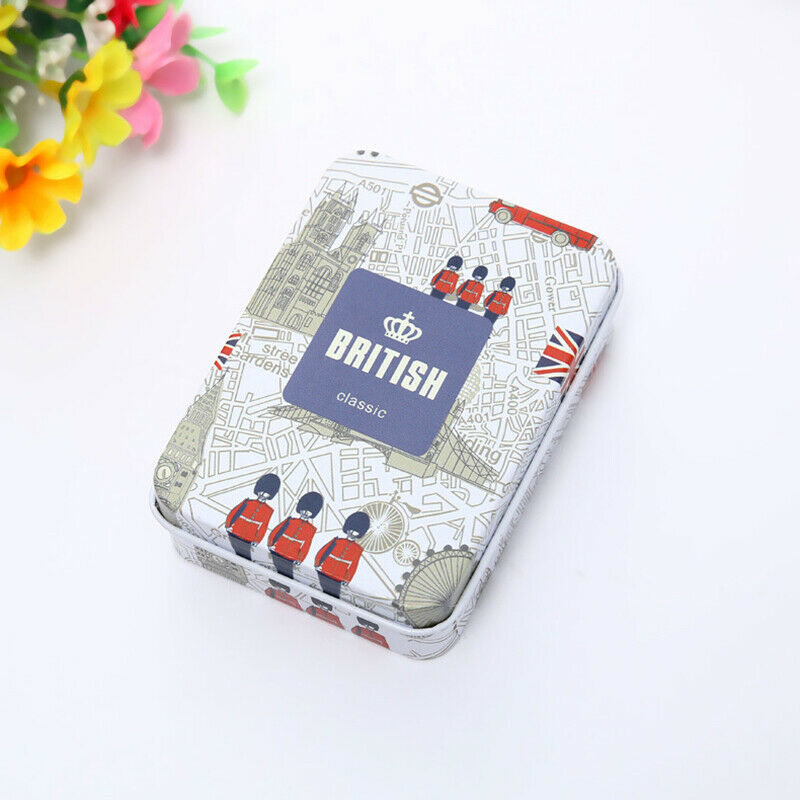 1PC Cartoon Tin Sealed Jar Packing Box Jewelry Candy Storage Cans Coin Gift  Qx