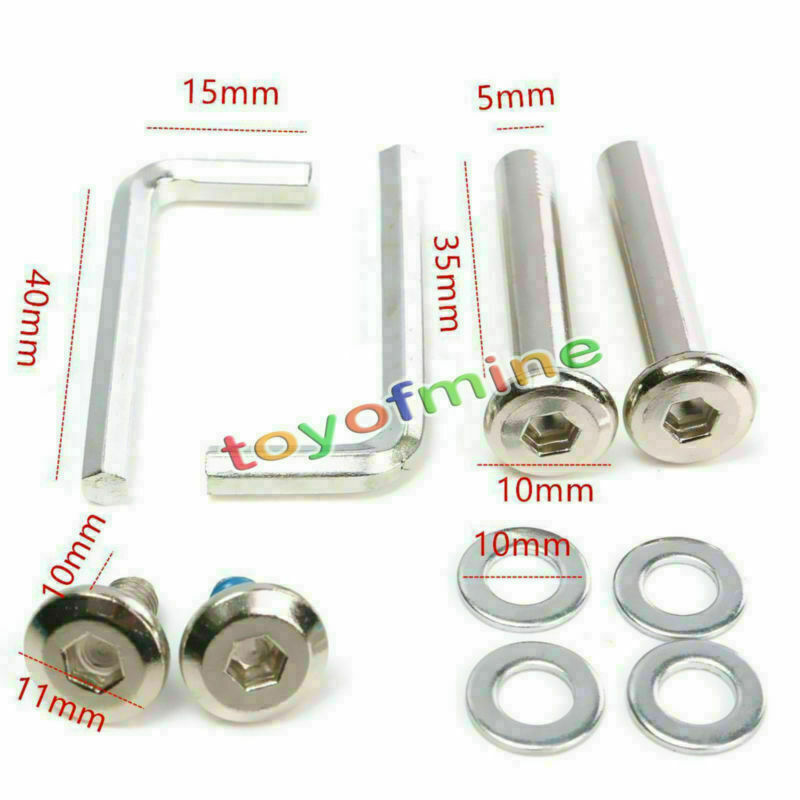 2 pcs Luggage Suitcase Replacement Wheels Axles Wrench Deluxe Repair OD 50mm