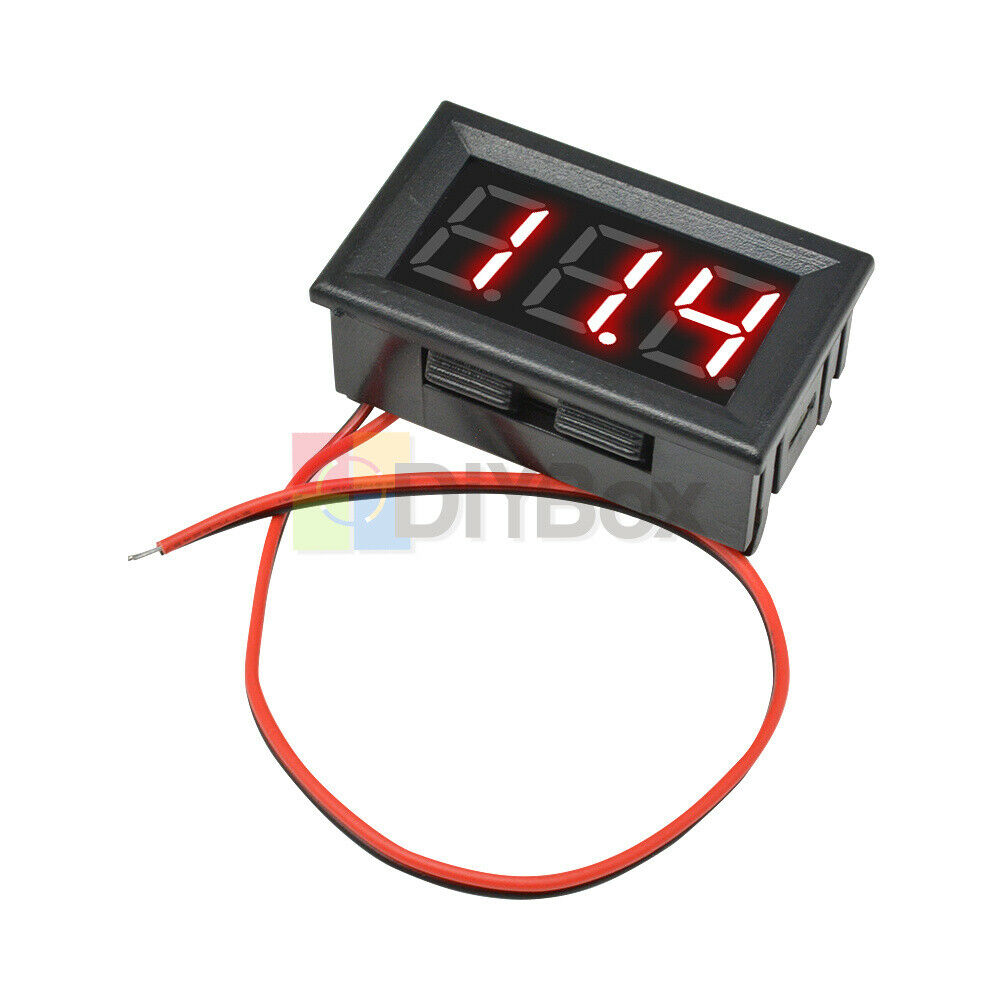 0.56" LED 2-Wire Voltmeter Digital Voltage AC70-500V Panel Voltmeter Ammeter RED