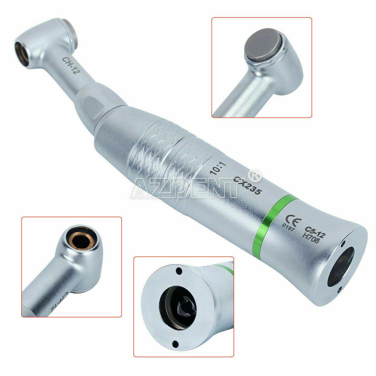 Dental 10:1 Reduce Contra Angle 90º reciprocating Rotate Endo Treatmen Handpiece