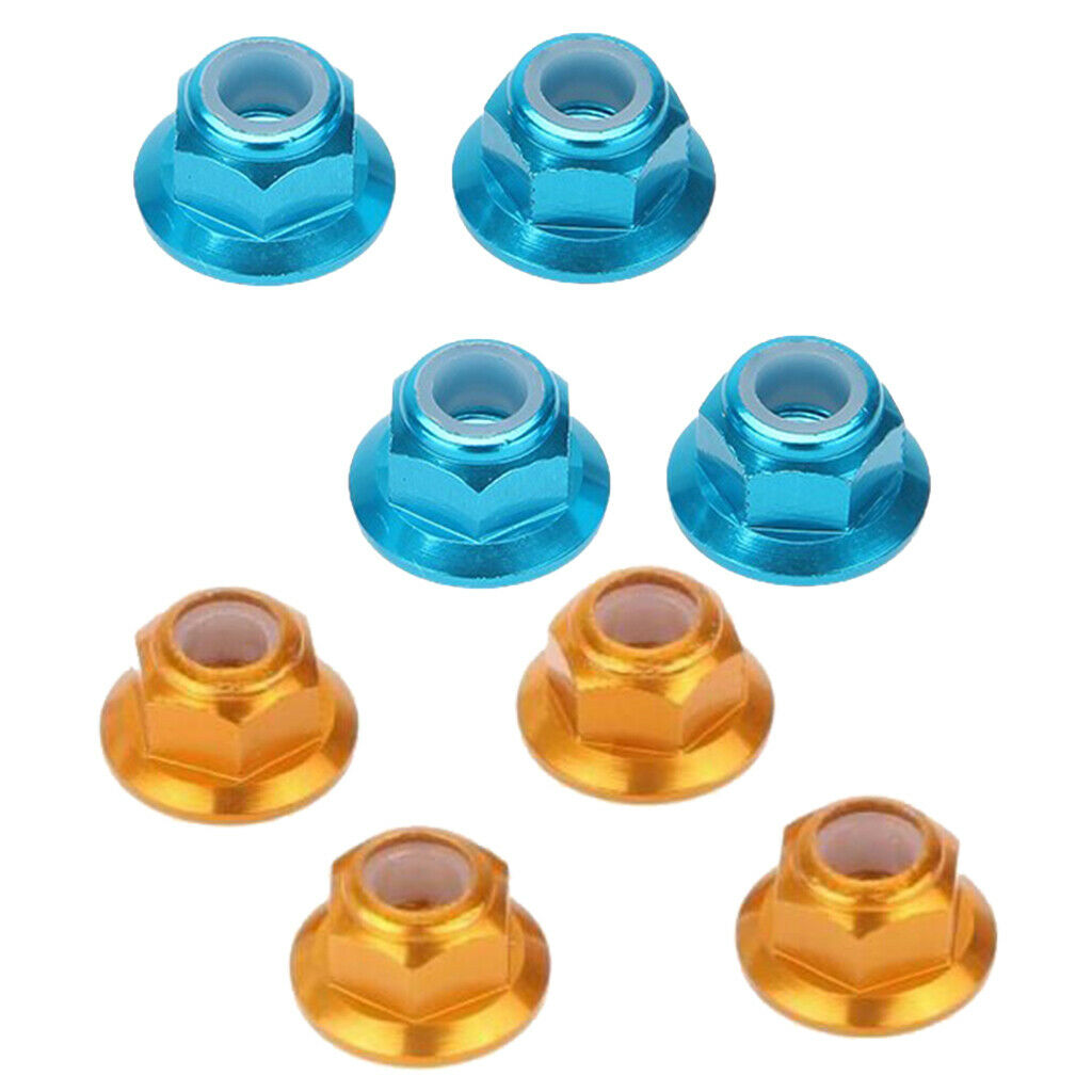 Lot 8pcs  Nut Nylon M4 Aluminum Alloy Replacement Parts