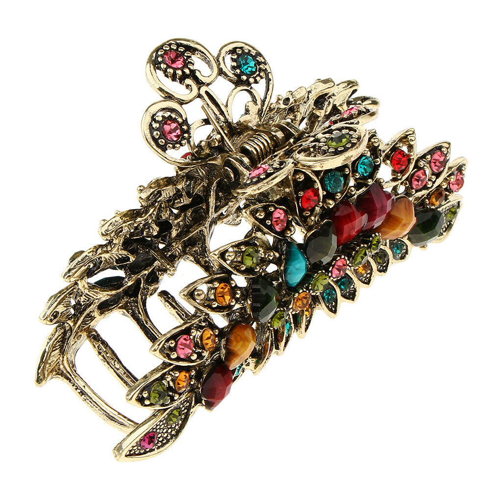 Large Turquoise Hair Claw Jaw Pins Barrette Hair Updo Grip Hair Jewelry