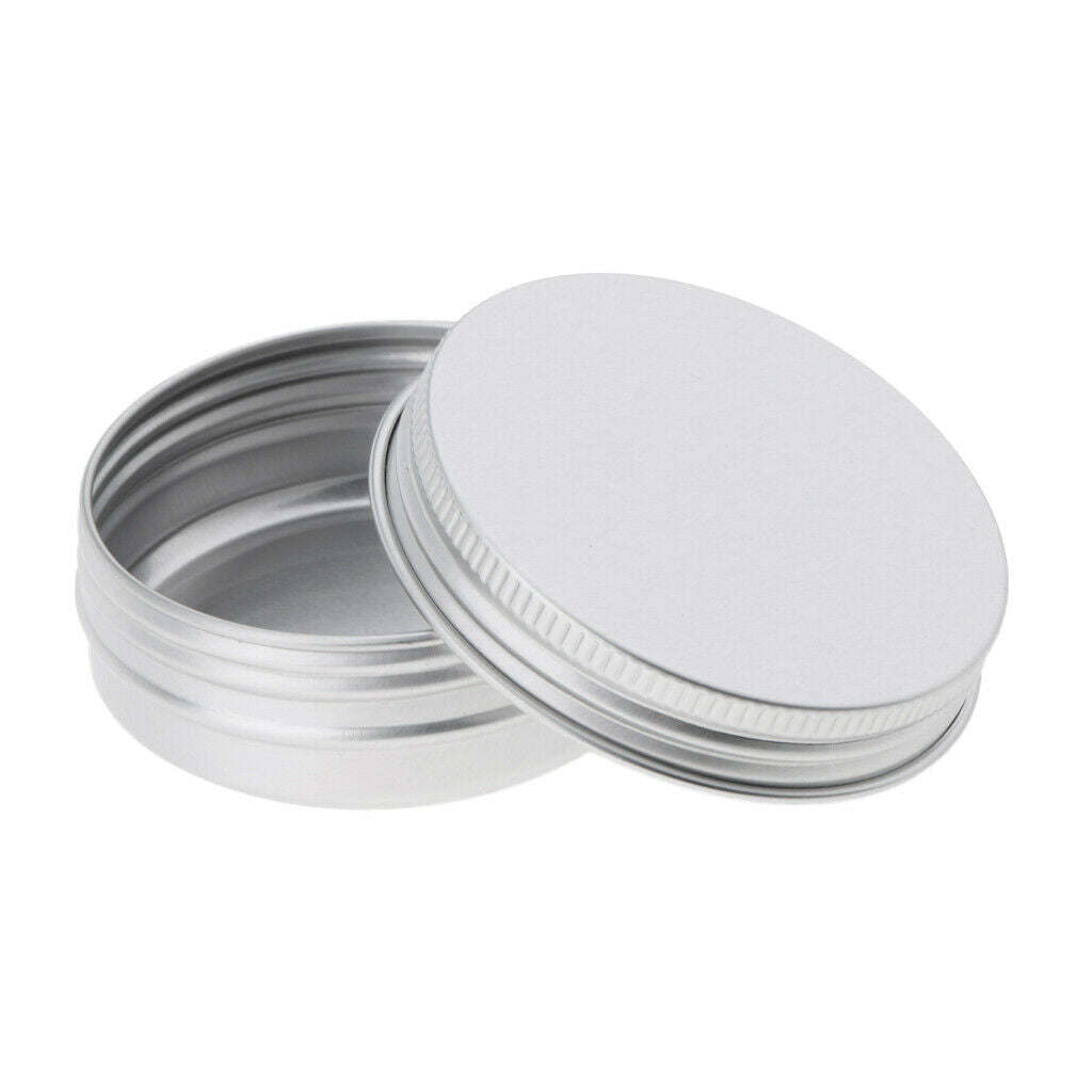 10x Empty Aluminum Tins Cans with Screw Lids Candy Box Container   40g