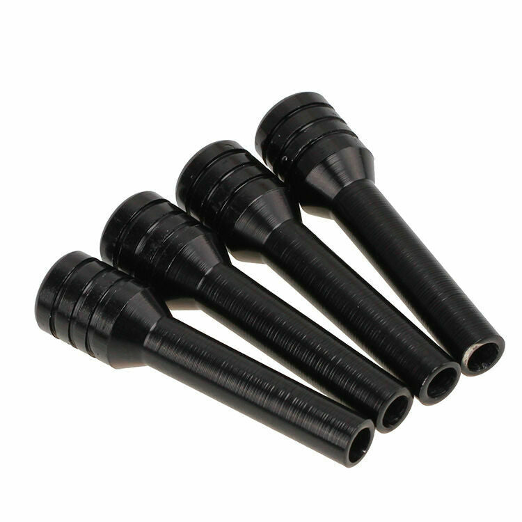 4X Aluminum Car SUV Auto Trucks Lock Locking Knob Pull Pins Cover Black