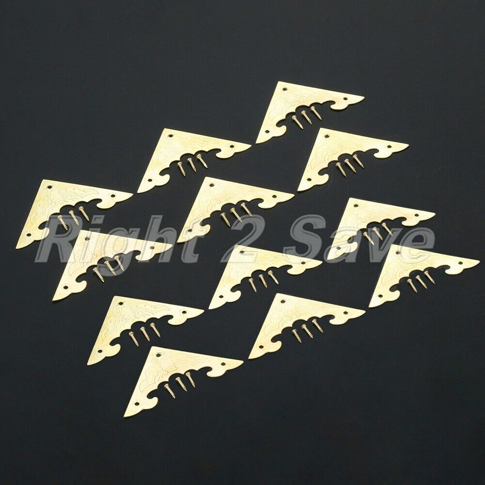 12x 40mm Jewelry Box Gift Wine Case Scrapbook Album Corner Protectors Decorative
