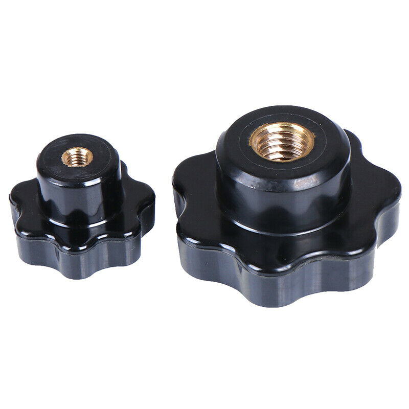 M8 Female Thread ven Star Shaped Head Clamping Nuts Knob Ship F~ii  .l8