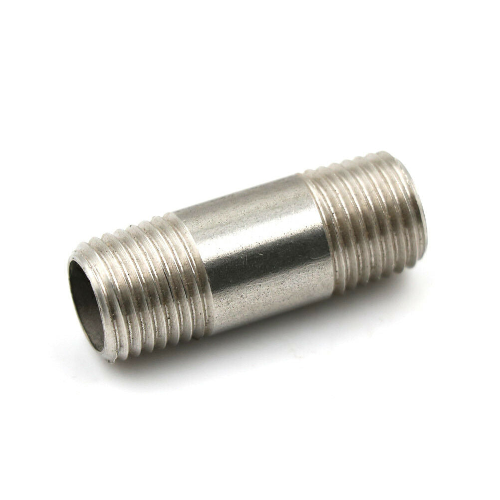 1/4"Male x 1/4" Male Threaded Pipe Fitting Stainless Steel SS304 NPT BDAU