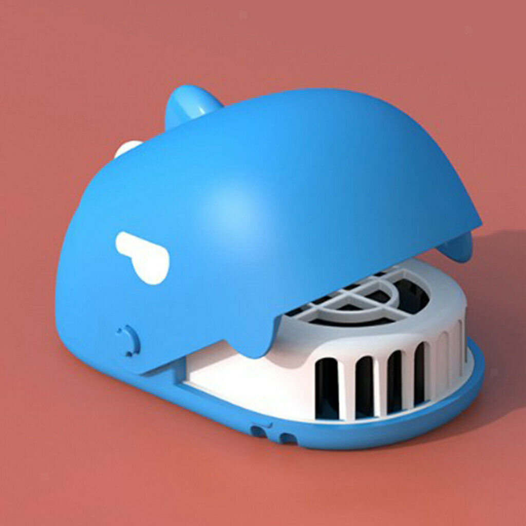 Mini Fan Rechargable Summer Cooling Fan 5V for Travel Outdoor Kids Toys Blue