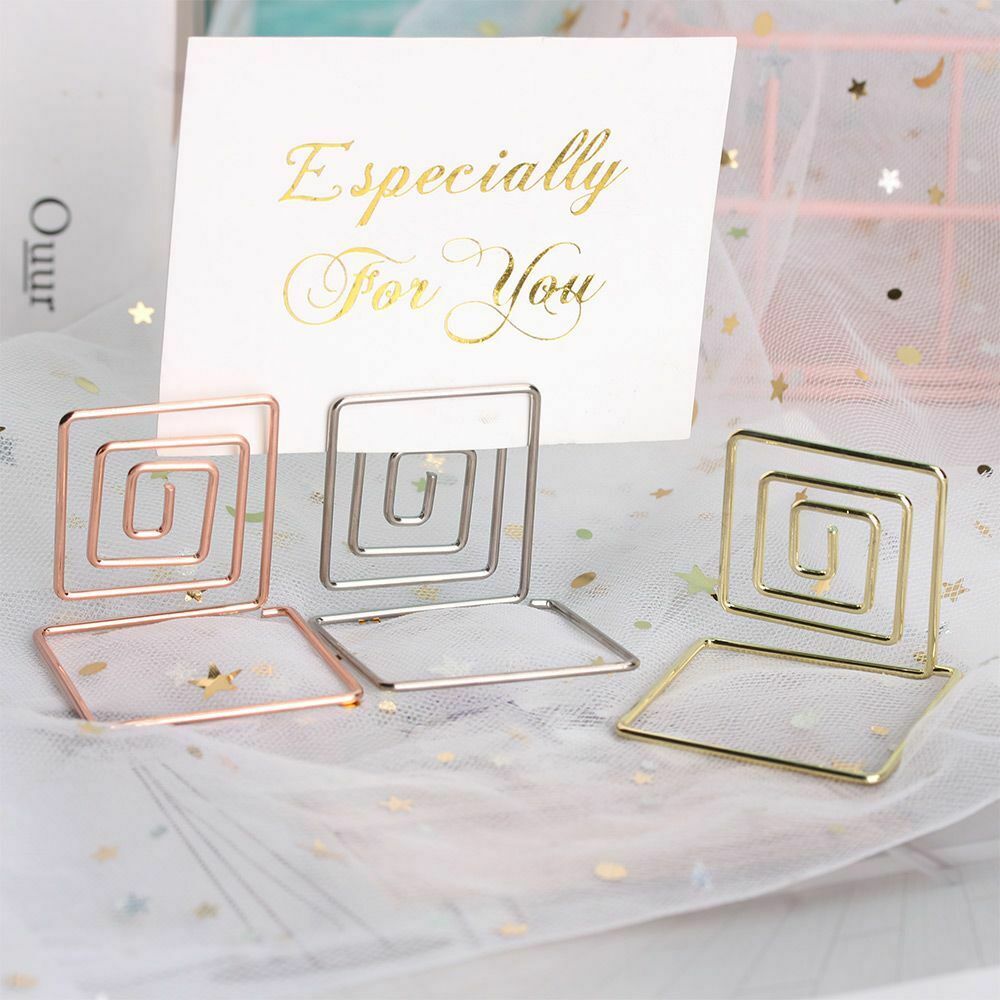 Clamp Ring Shape Photos Clips Table Numbers Holder Place Card Clamps Stand