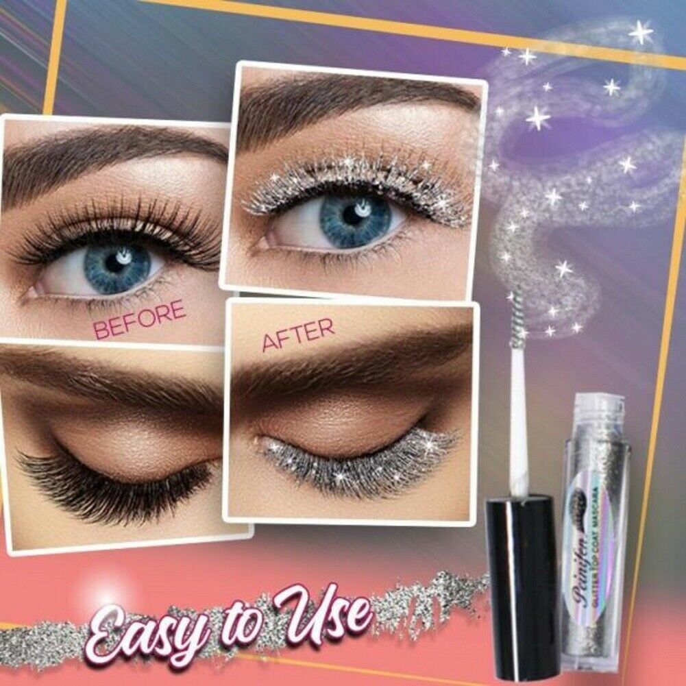Shine Diamond Mascara Sequins Glitter Lasting Waterproof and Not blooming Mascar