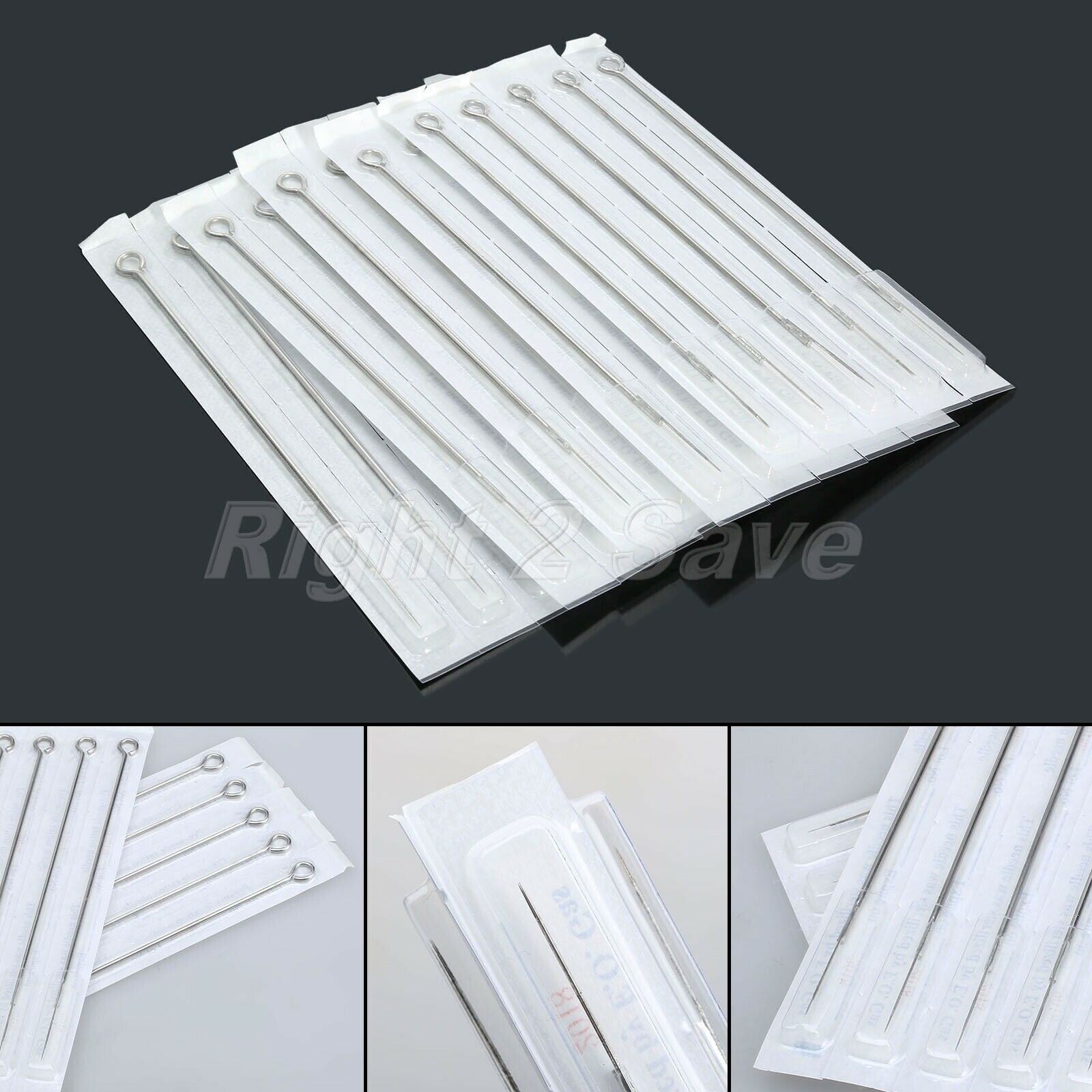 10pcs 3RL Tattoo Needles Body Art Disposable Sterilze Blade Stainless Steel