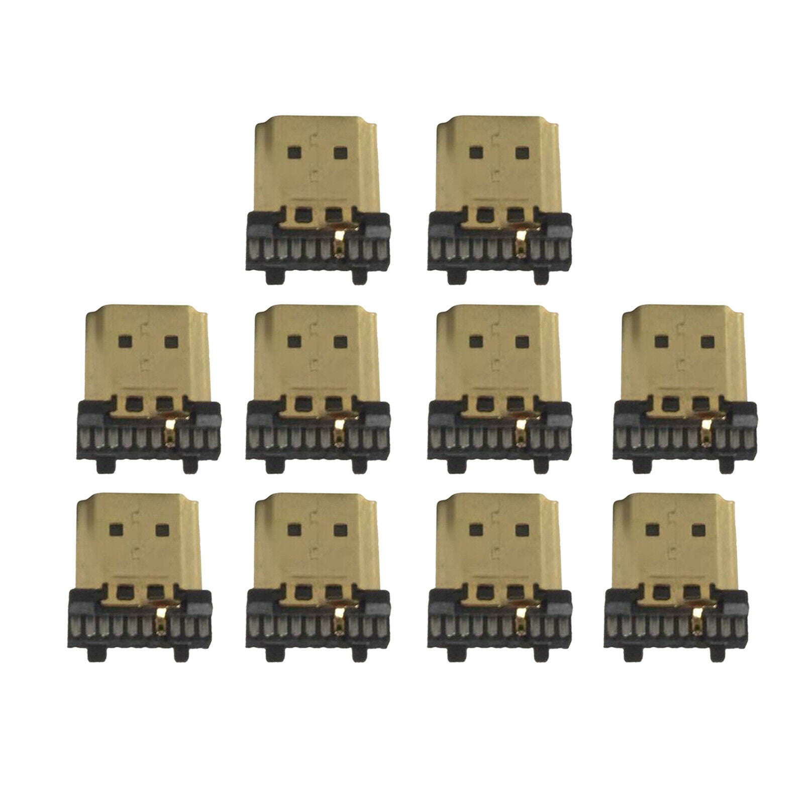 10 Pieces   Male 19Pin Connectors   Termination Replacement Assembly
