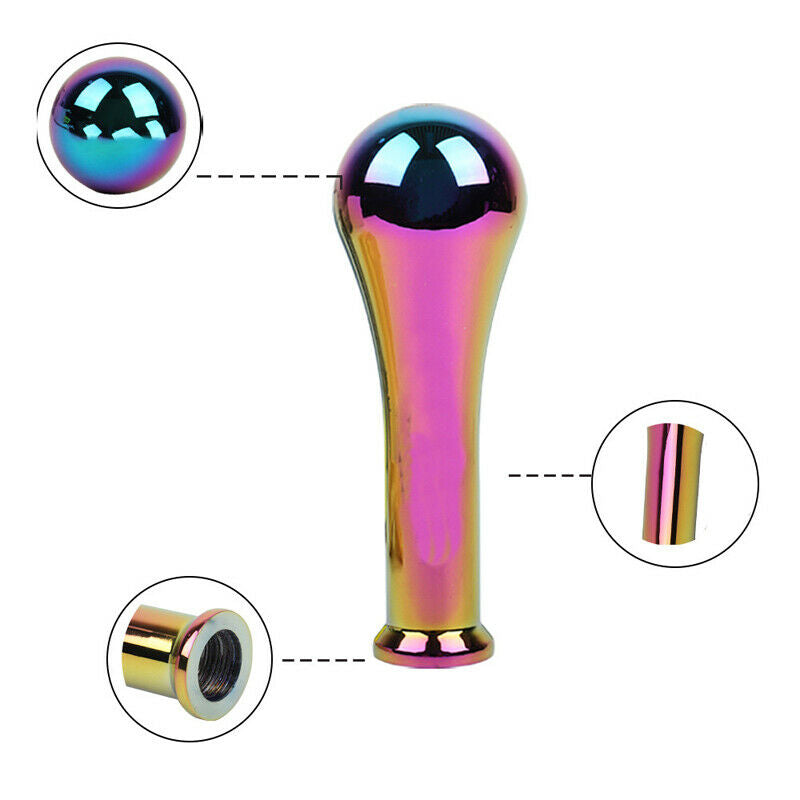 Colorful Car SUV Universal Manual Gear Lever Shift Knob Head Part Aluminum Alloy
