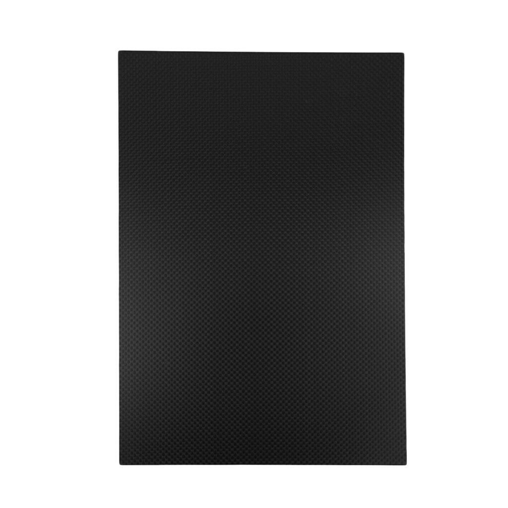 Black 100% Carbon Fiber Plate Panel 200x300mm 0.5-3.0mm Matte 200x300x1.5mm
