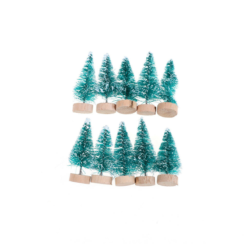 10PCS DIY Christmas Mini Trees Desktop Home Decor Christmas Decoration CH