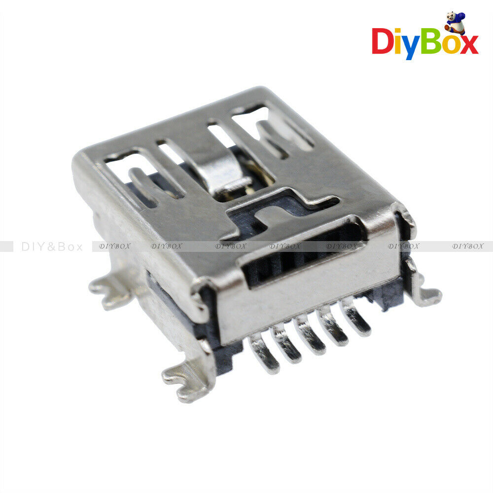 20PCS 5 Pin Mini USB SMD Female Mini B Socket Connector Plug