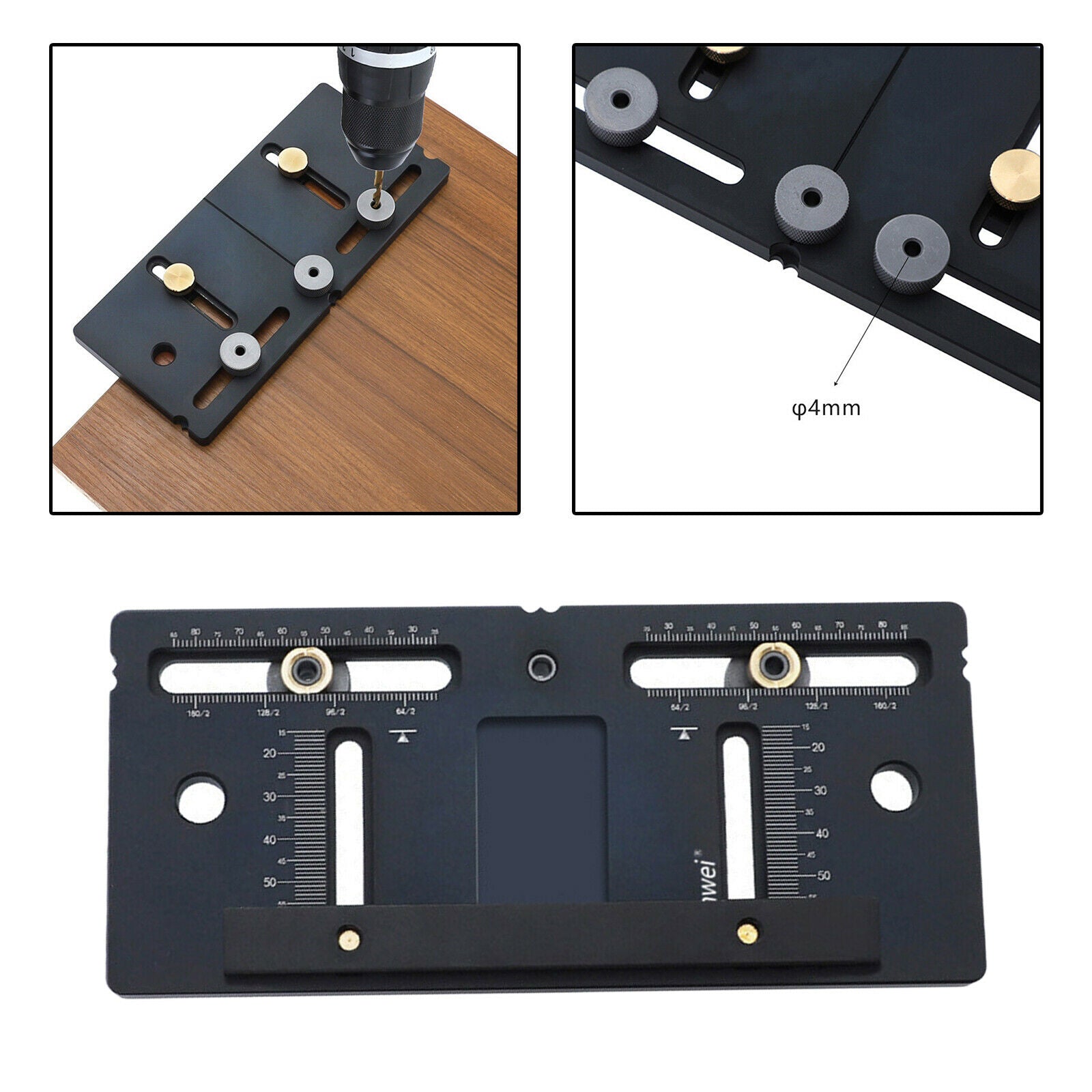Punch Locator Drilling Template Drill Guide for Handle on Door Drawer Pull