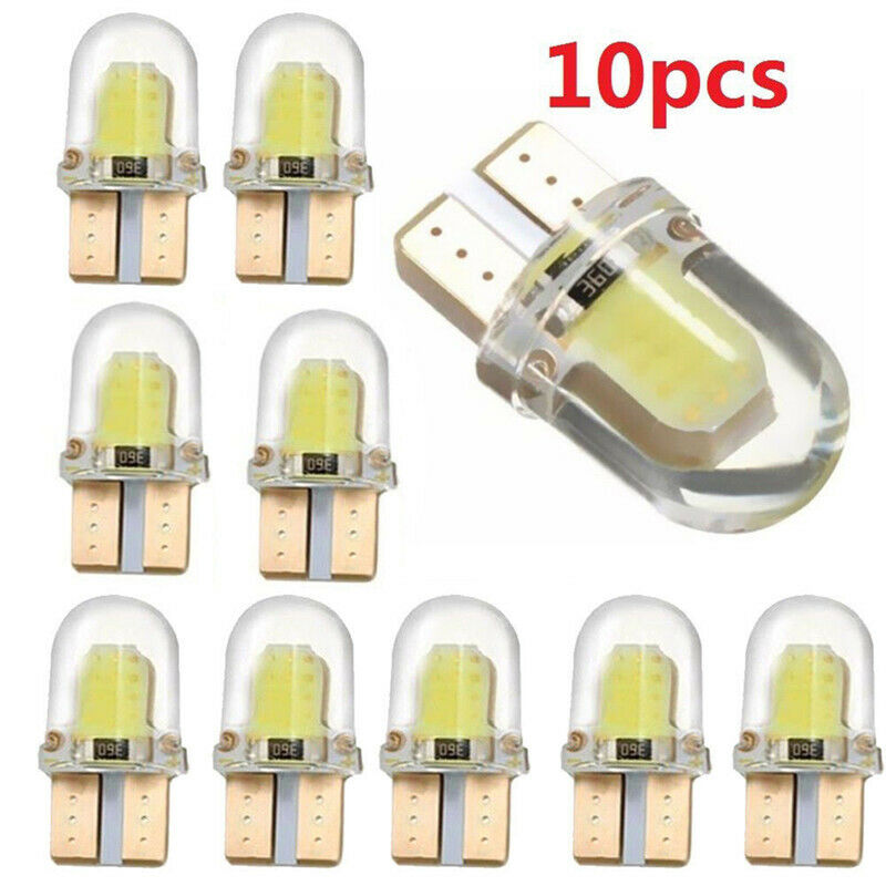 10X LED T10 194 168 W5W COB 8SMD CANBUS Silica Bright White License Light BulbDD