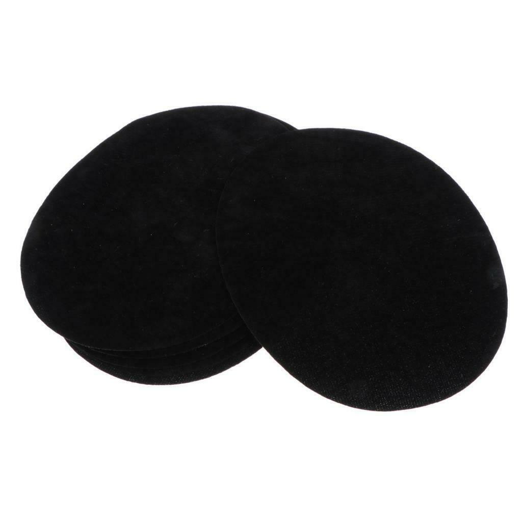 6 Pairs Elbow Knee Patches DIY Shirt Suit Blouses Backpack Sewing Black Grey