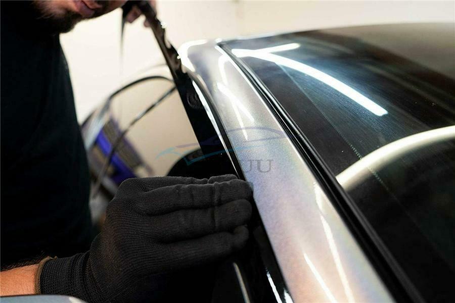 6 Pieces Chrome Vinyl Trim Blackout Left And Right Car Door Window Trim Stickers