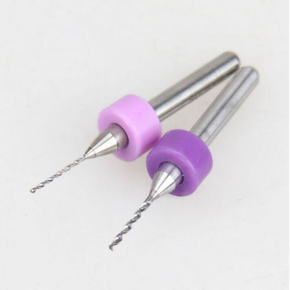 10pcs 0.3mm to 1.2mm Carbide PCB Micro Drill Bits Set CNC Engraving Dremel Tool