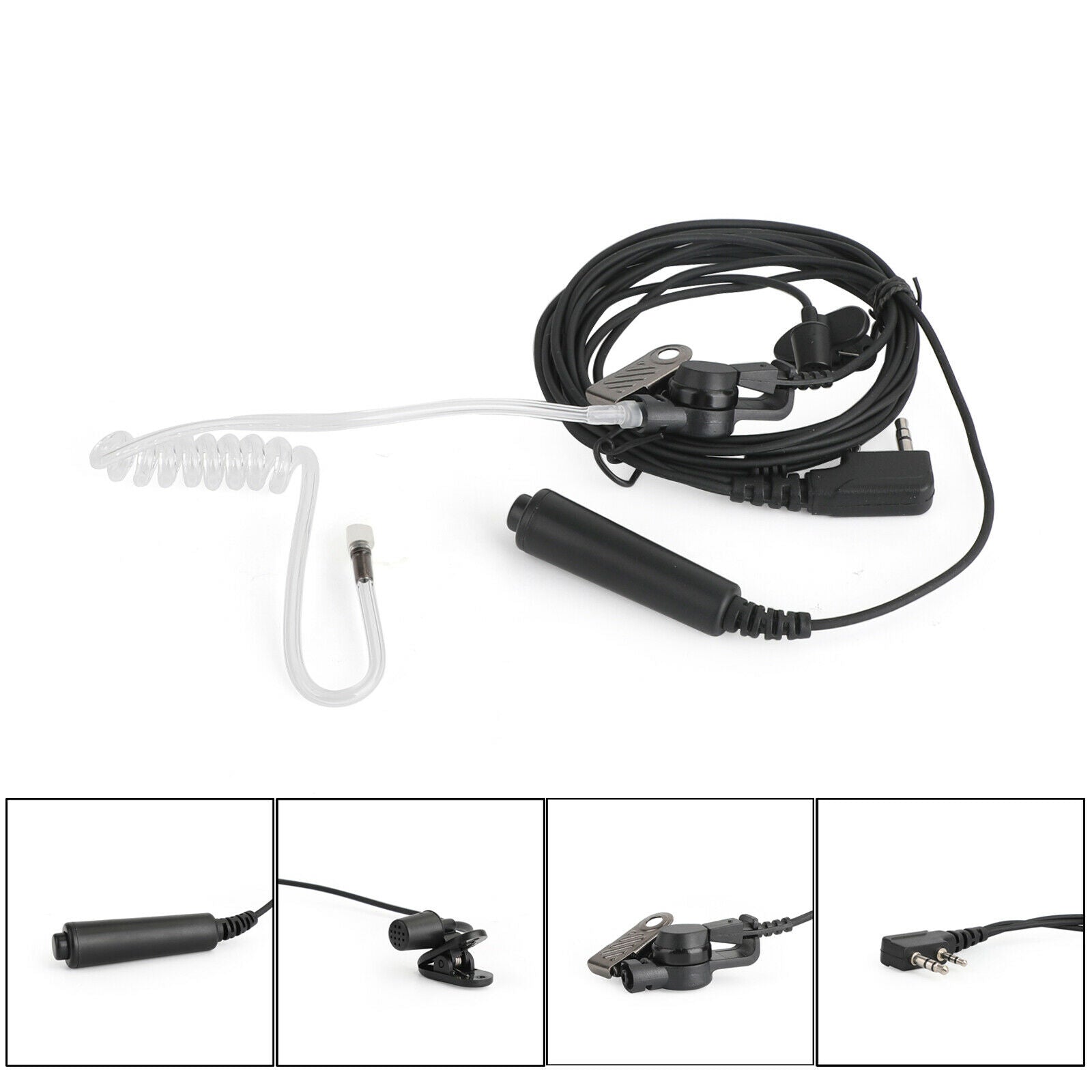 Acoustic Tube PTT Mic Headset for TK-3107 TK-3207 TK-2107 TK-2207 308 208