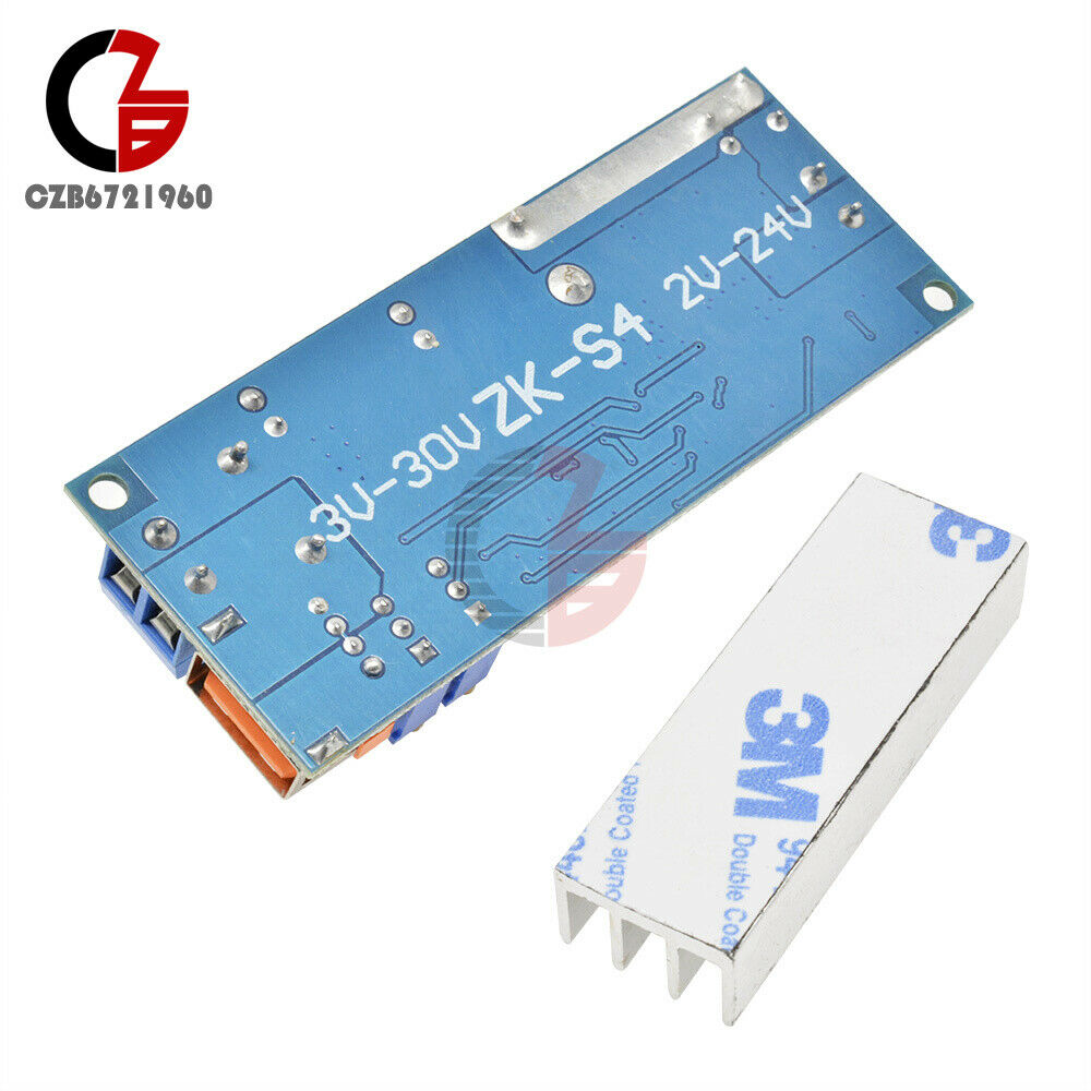 USB DC DC Step Up Boost Converter 2-24V to 3-30V 4A 80W CC CV Power Module CC