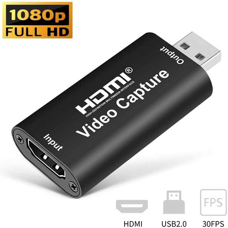 Audio Video Capture Cards 1080P MI to USB 2.0 Video Record for Gaming StreaminO9