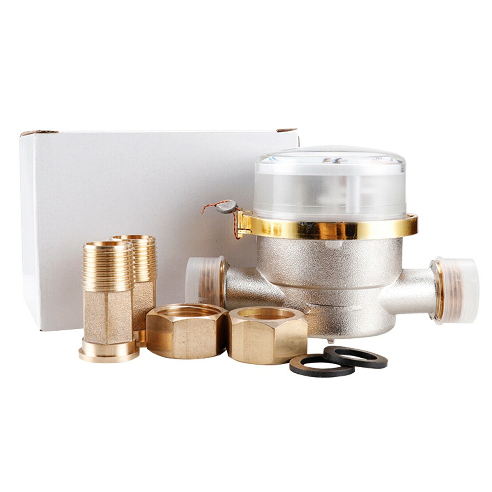 Cold Water Meter 3/4" BSP (20mm) Home and Garden Flow Measure Water Meter