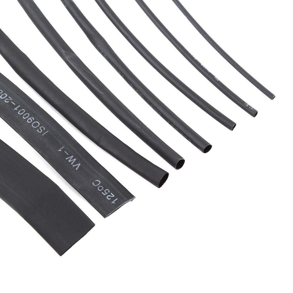 Heat Shrink 1mm - 10mm 2:1 Black Colours Tubing Tube Sleeving