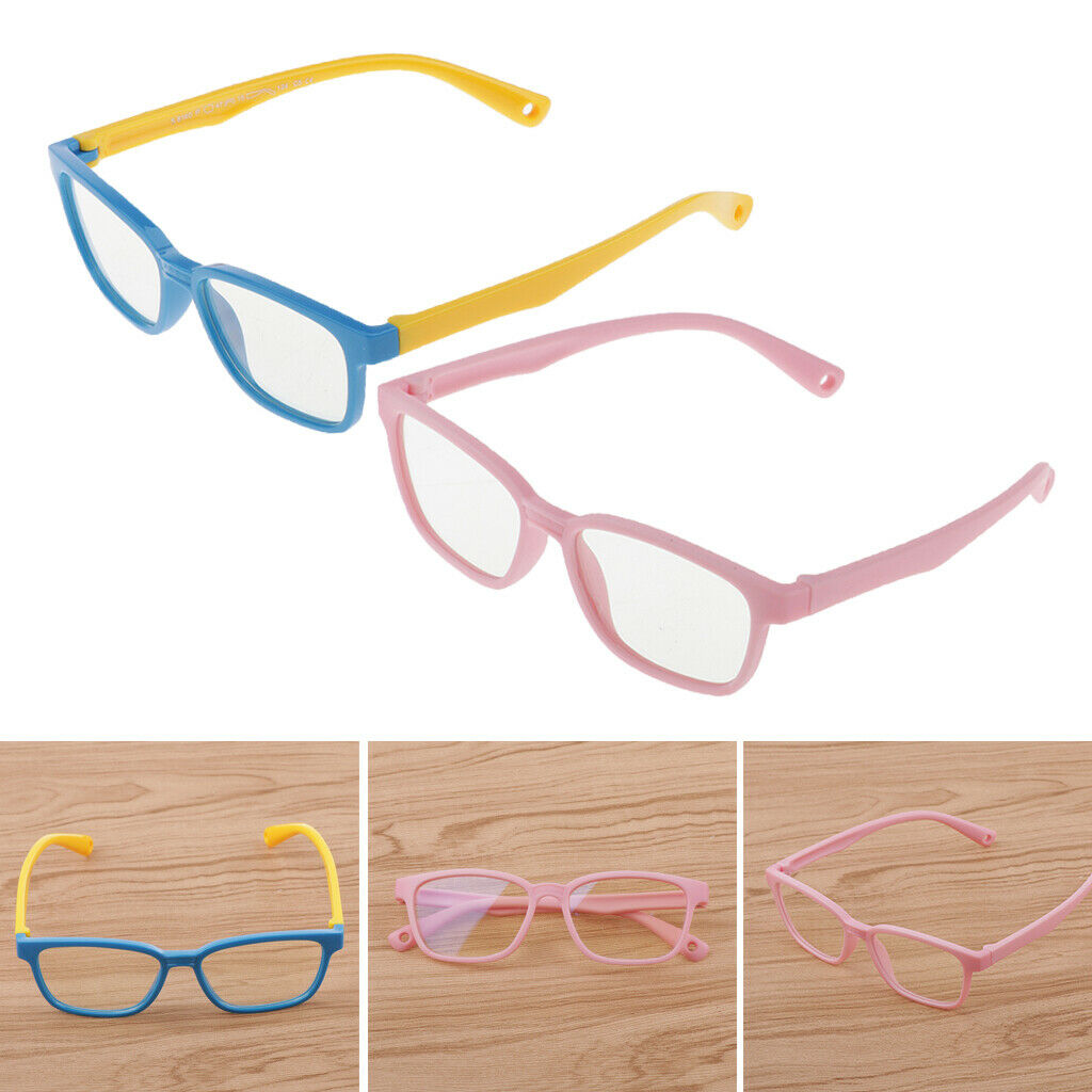 2PCS New Kids Eyeglasses Anti Eyestrain Filter Children Glasses Goggles
