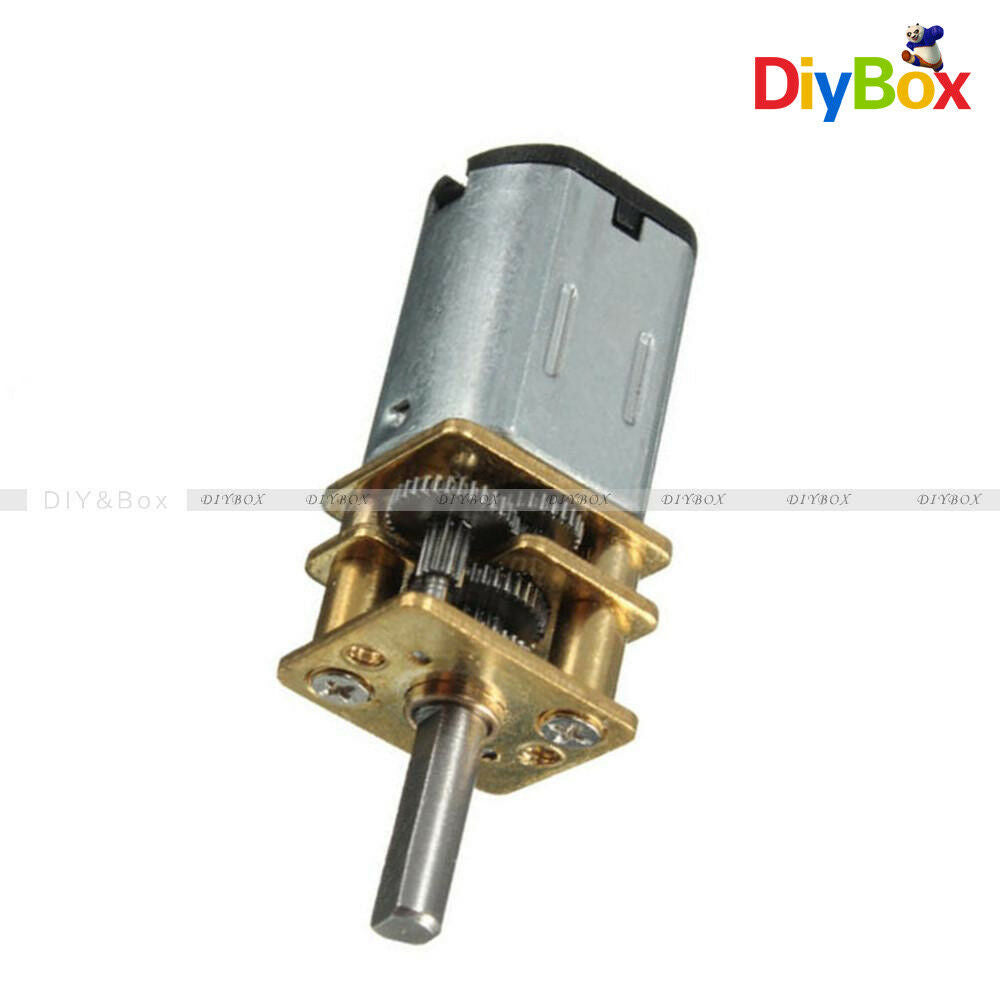 30RPM Micro Speed Reduction Gear Motor with Metal Gearbox Wheel DC 6V N20