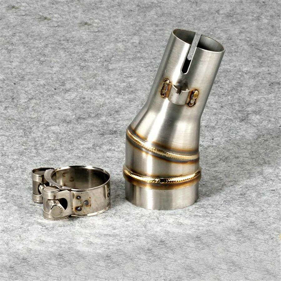 Motorcycle Exhaust Muffler Pipe Middle Pipe Connector Kit 51mm to 35mm Convertor