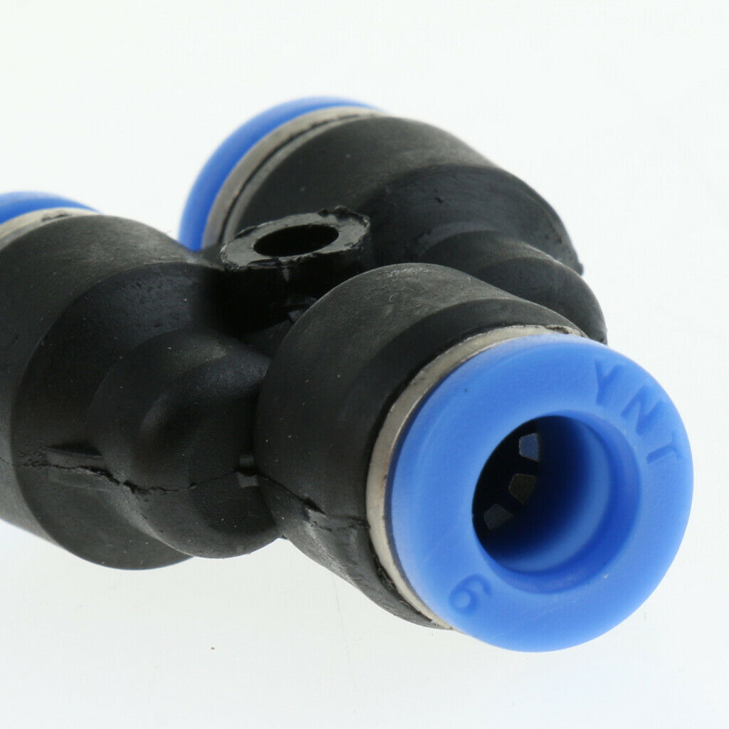 10 Pcs Pneumatic Y Connector Hose Tube 6mm 1/4'' Air Push To Connect Fitting