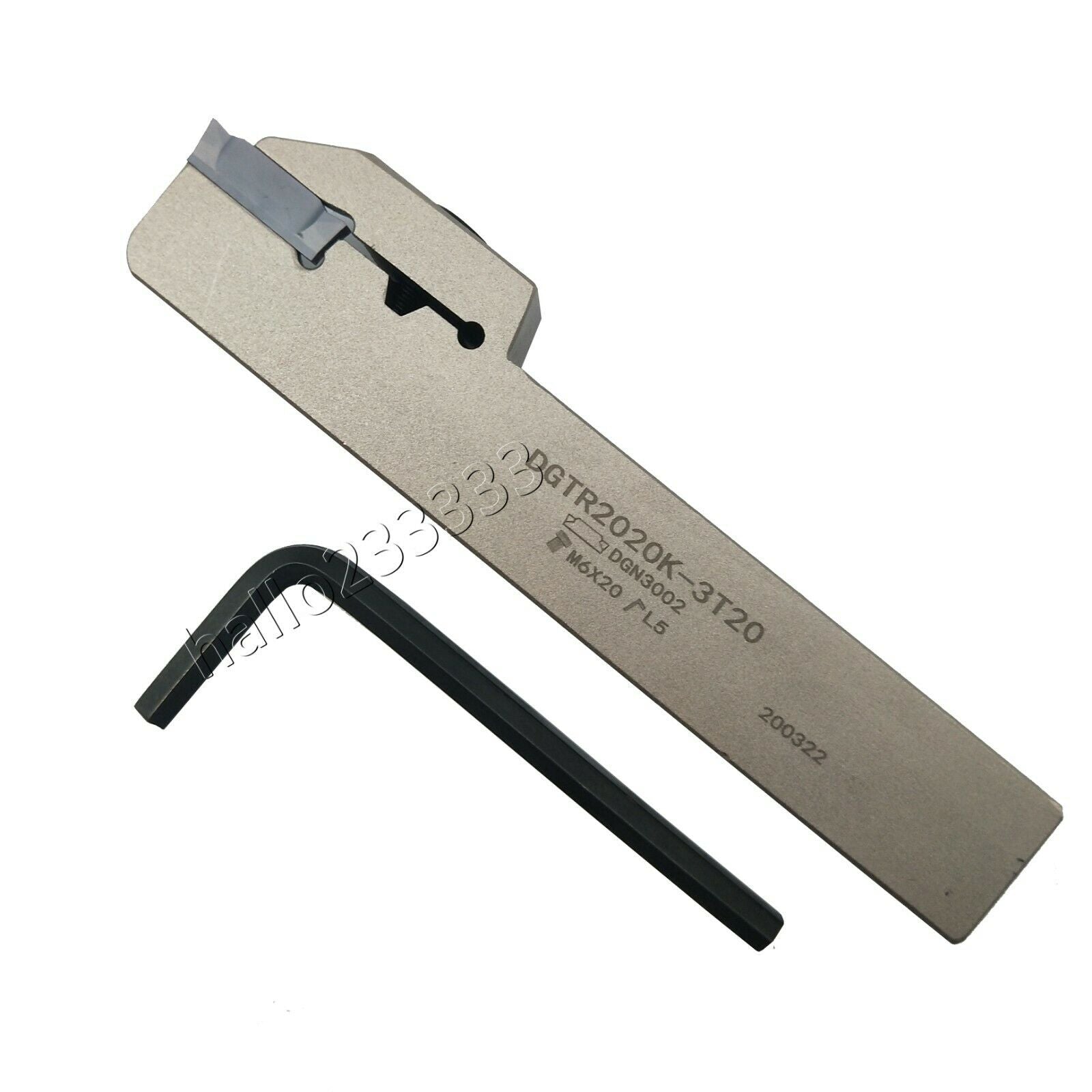 DGTR2020K-3T20 CNC Lathe Grooving Cut-Off Tool+1PC DGN3002C IC908 carbide insert